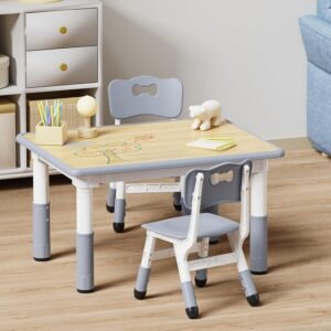 Height Adjustable Toddler Desk and Chair Set